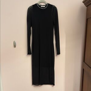 Elegant Black Long Sleeve Dress
